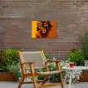Vrouw - Citroenen - Bloesem - Geel Tuinposter op houten frame 2 cm dik klein -sfeer3