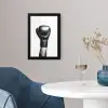 Bokshandschoen - Zwart - Hand fotolijst zwart zonder passe partout klein -sfeer4
