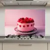 Taart - Hart - Roze keuken achterwand spatscherm klein -3d_website