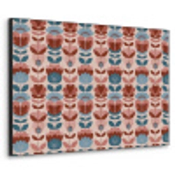 Vintage - Motief - Kleurrijk Textielframe zwart klein 947 -3d
