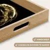 Garnalen - Zwart - Goud - Dieren Dienblad Rechthoek middel -USP_HandgreepNL