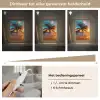 Palm - Zonsondergang - Horizon - Strand - Zee - Tropisch Light Box met kabel (Tafellamp) klein -USP_dimbaarNL