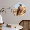 Valk - Vogel - Rots - Macht Wandcirkel behangsticker klein -sfeer3
