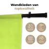 Groen - Smiley - Bonjour - Roze Wandkleed katoen klein -sfeer2