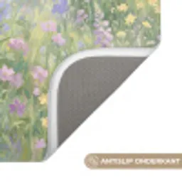 Bloemenveld - Heuvels - Kleurrijk Badmat klein -USP_AntislipNL