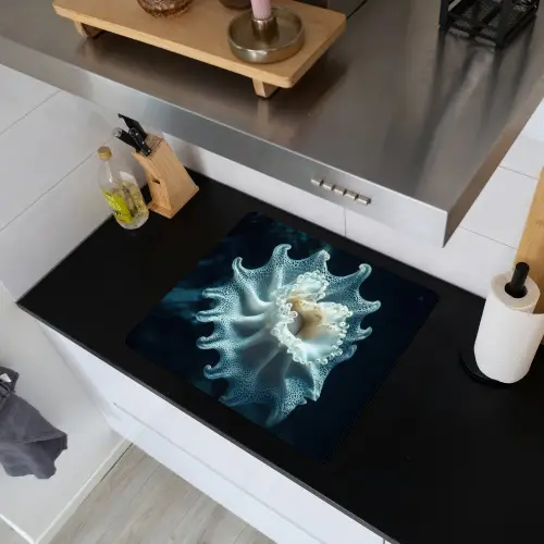 Zeewezen - Wit - Golven - Water Inductie beschemer met haakjes middel -sfeer1