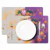 Abstract - Vrouw - Bloemenkroon - Goud Placemat vinyl groot -zzsfeer2_Kitchenyeah-website