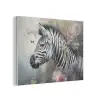 Zebra - Wilde dieren - Vlinder - Bloemen PET vilt klein -3d