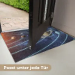 Ruimte - Zonnestelsel - Blauw Deurmat klein -USP_DE