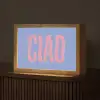 Ciao - Roze - Blauw - Golvend Light Box met kabel (Tafellamp) klein -z3d_website