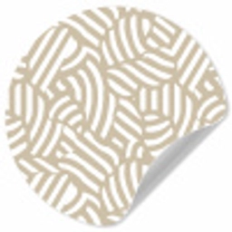 Abstract - Modern - Beige Wandcirkel behangsticker klein 186 -3d