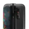 Panda met kleurrijke jas en verfspetters NBS - Handbagage koffer - Unisex middel -slot
