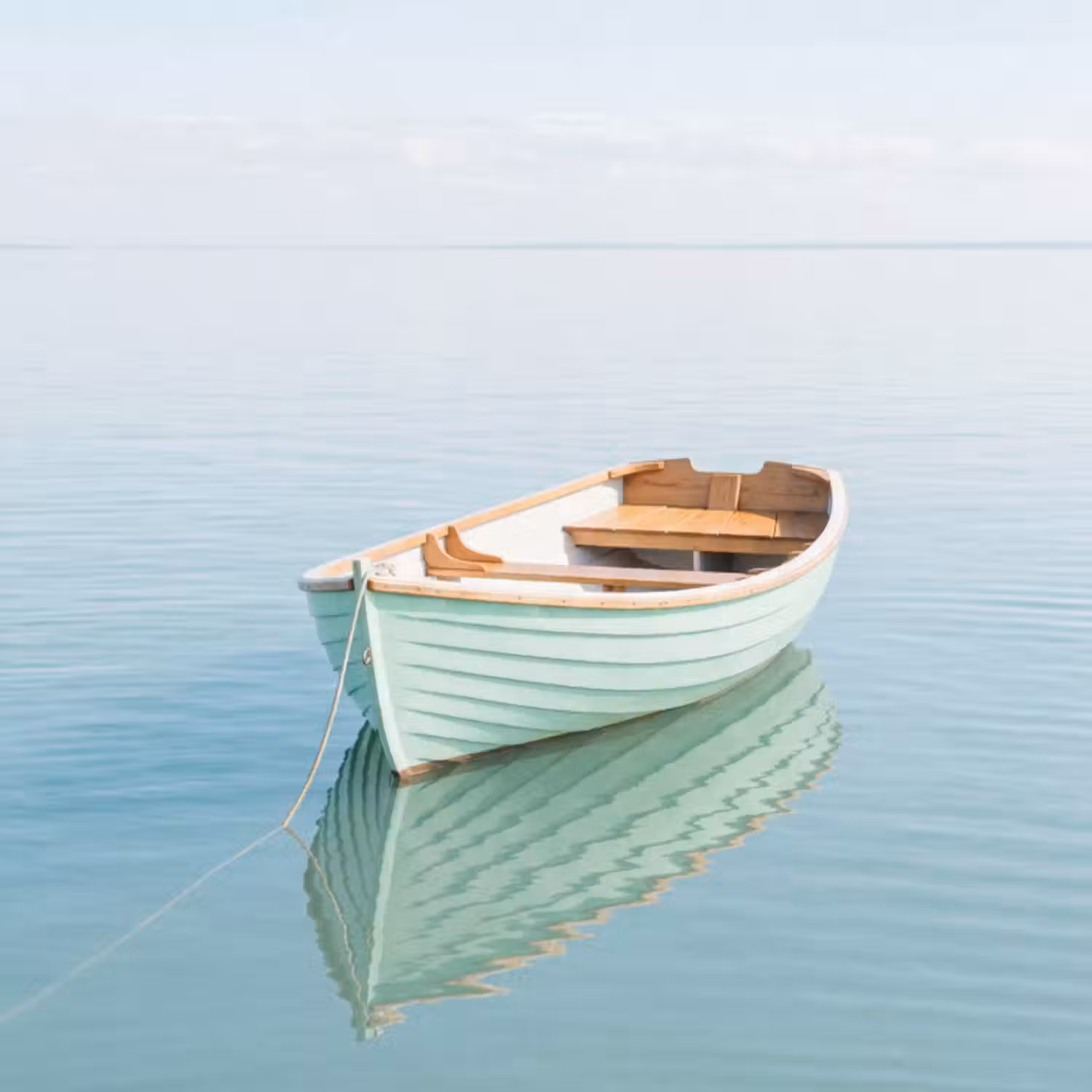 Tapete - Minimalistisch - Boot - Meer