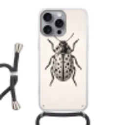 Kever - Insect - Vintage Hoesje iPhone 16 Pro Max met koord klein -3d