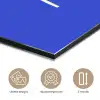 Blauw - I am that woman - Sierlijk - Minimalistisch aluminium wit klein -closeup_NL