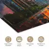 Auto - Skyline - Zon - Blauw poster papier klein -closeup_NL