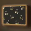 Patroon - Kersen - Goud - Chrome Light Box met batterij (Wandlamp) middel -z3d_website