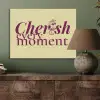 Cherish every moment - Cocktailglas - Geel PET vilt klein -sfeer2