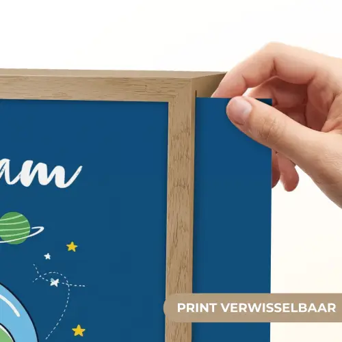 Dino - Ruimte - Planeten Light Box met batterij (Wandlamp kind) middel -USP_websiteprintNL