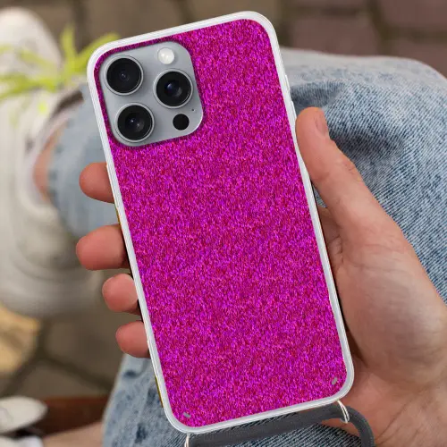Vloeiend - Olie - Roze - Verf Hoesje iPhone 16 Pro Max met koord klein 804 -sfeer3