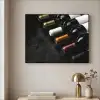 Wijn - Flessen - Variatie - Smaken Textielframe - compleet frame klein -sfeer2