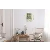 Quote - Strepen - Grill Wandcirkel aluminium klein -woonkamer