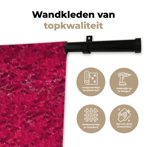 Vloeiend - Verf - Texturen - Rood Wandkleed katoen klein 269 -sfeer2