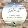 Aquarelachtergrond - Sierlijk Naambord Rond klein -sfeer2