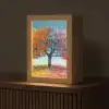 Boom - Kleurrijk - Natuur - Levensboom Light Box met kabel (Tafellamp) klein -z3d_website