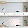 Zee - Kreeft - Oranje - Blauw keuken achterwand spatscherm klein 900 -voor_na_NL