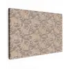 Oosters - Bloemen - Beige - Grijs Tuinposter op houten frame 2 cm dik klein 845 -3d