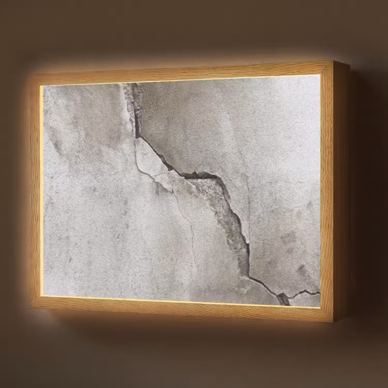 Lightbox - Wandlamp - Beton - Industrieel - Grijs