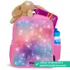 Sterren - Abstract - Kleuren Kinderrugzak - Roze middel -inhoud_NL