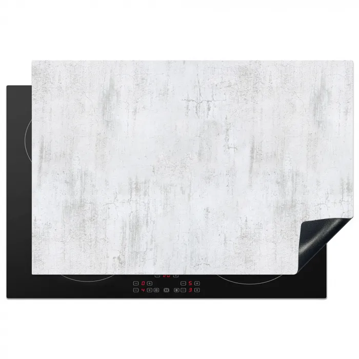 Muur -  Geverfd - Wit - Onafgewerkt Inductie beschermer vinyl 3mm klein 276 -3d