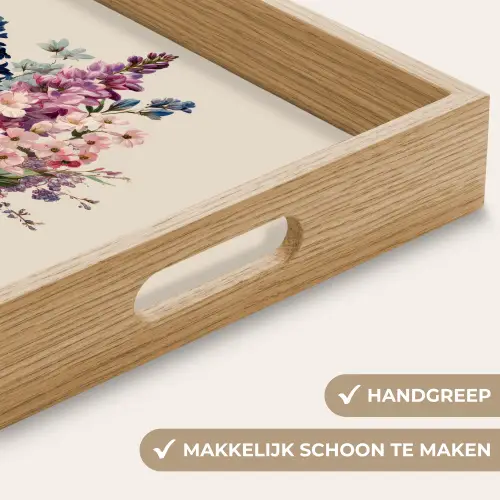Boeket - Beige - Harmonieus - Subtiel Dienblad Rechthoek middel -USP_HandgreepNL