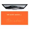 If not now then when - Oranje - Geel - Levendig Muismat XXL klein -zzz3d