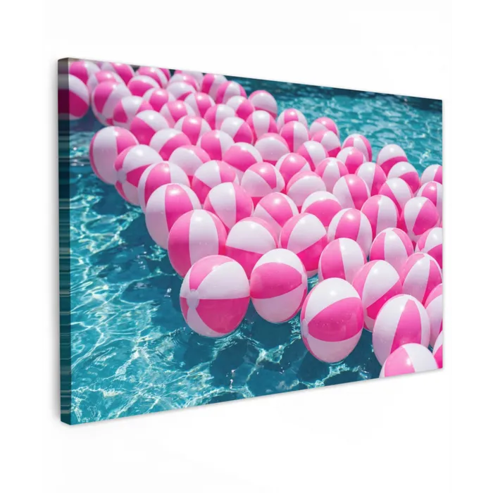 Strandballen - Roze - Water canvas 2cm klein -z3d