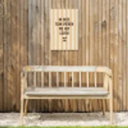 Tuin - Quote - Strepen - Zomer Tuinposter op houten frame 2 cm dik klein -sfeer4