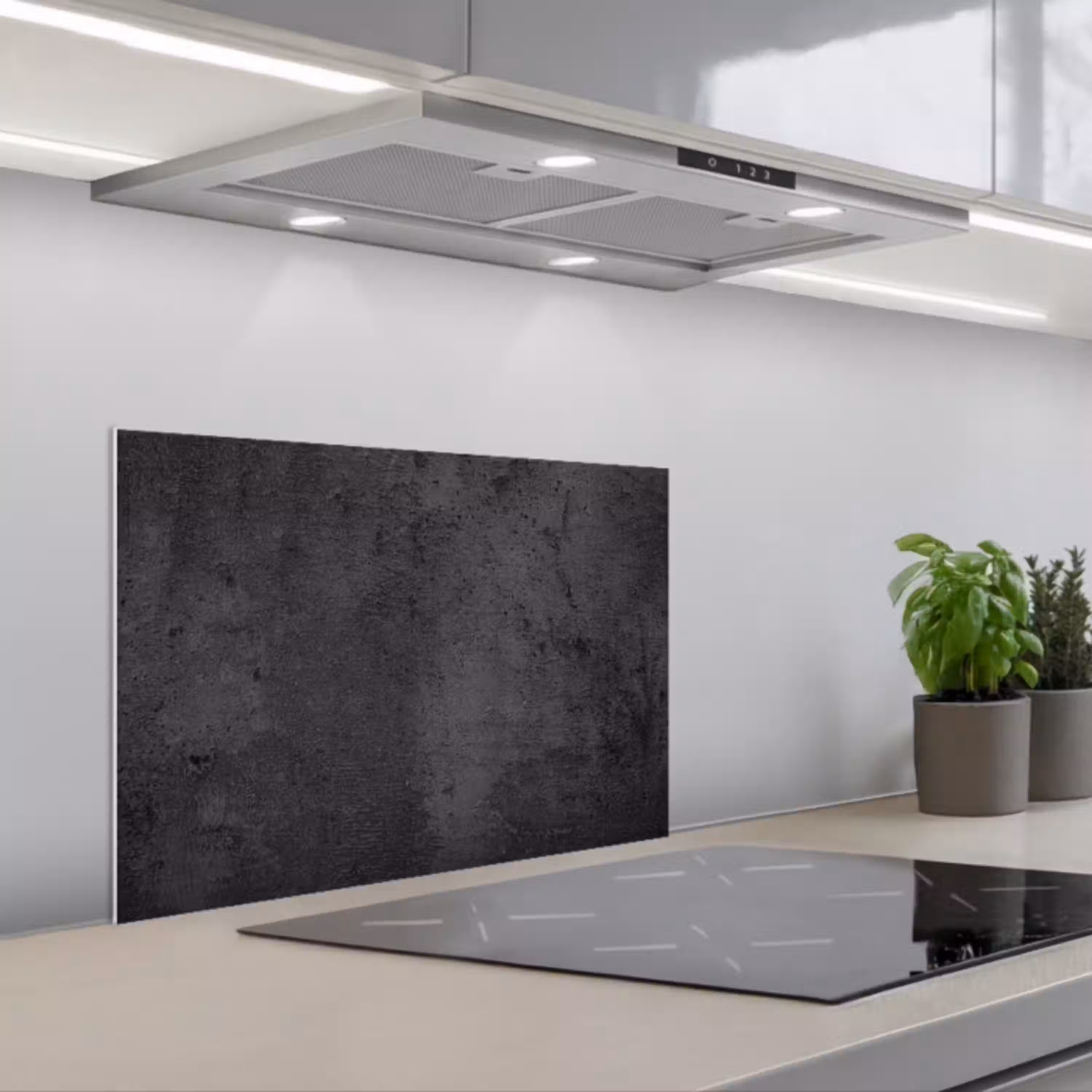 Verborgen in de Schaduw keuken achterwand spatscherm klein -3d_schuin