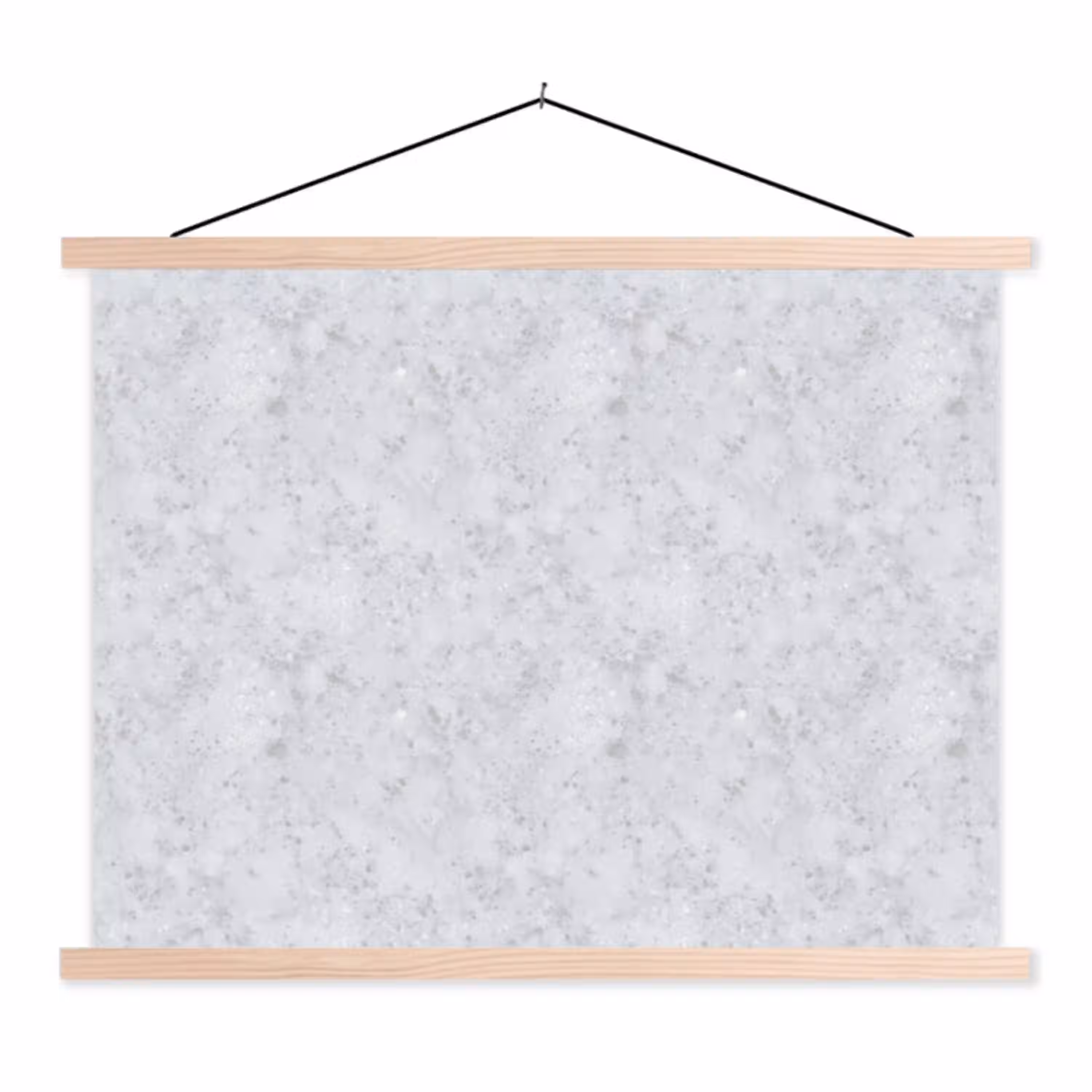 Grijs - Terrazzo-effect - Beton textielposter latten blank klein 122 -3d
