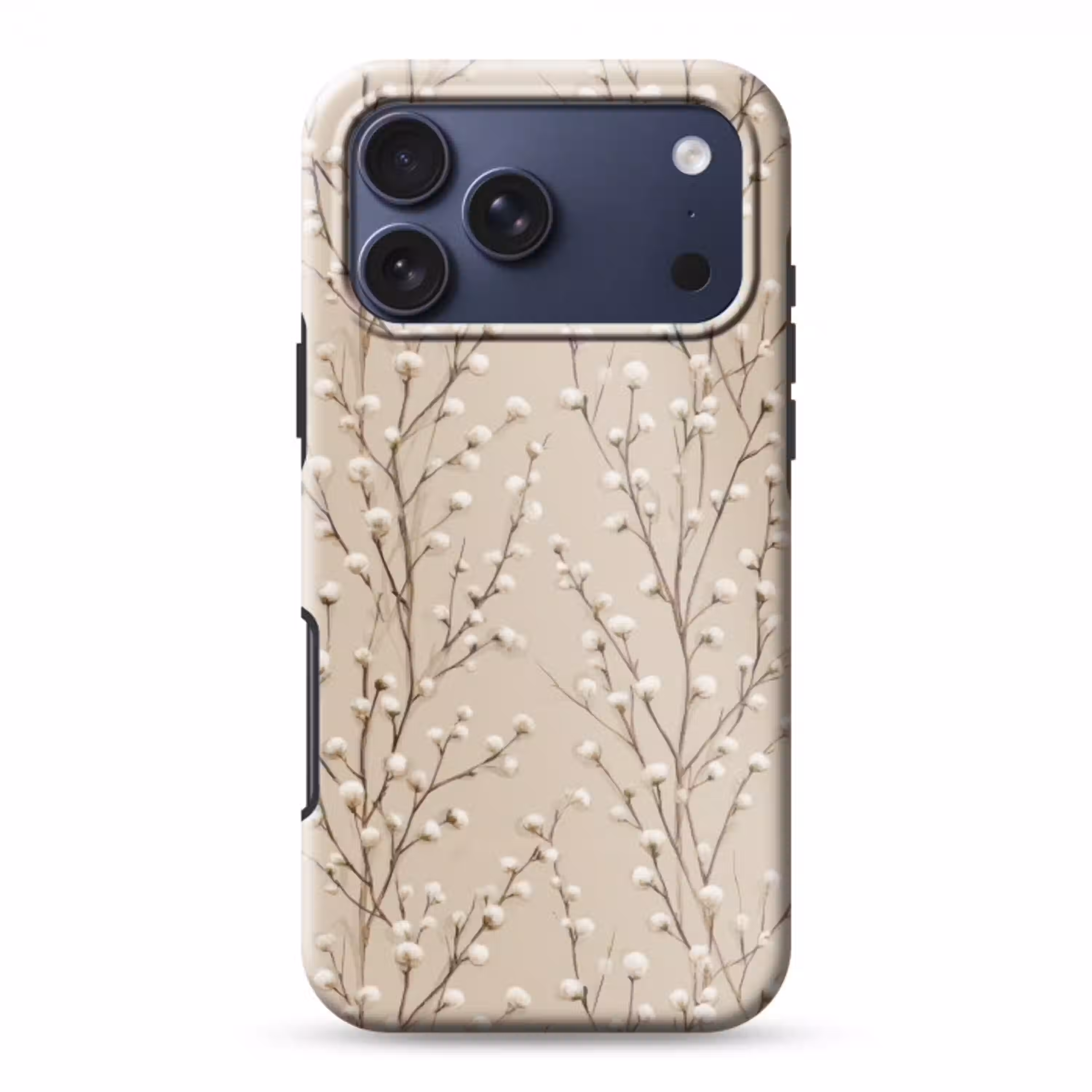 Katoen - Natuur - Taupe Toughcase MagSafe Apple iPhone 17 Pro Max klein 1019 -3d