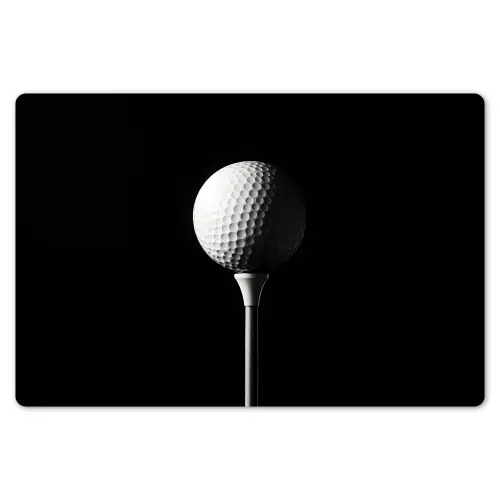 Golfbal - Minimalistisch - Wit Placemat vinyl groot -zzsfeer1_Kitchenyeah-website