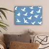 Vogels - Wit - Patroon canvas 2cm klein -sfeer1