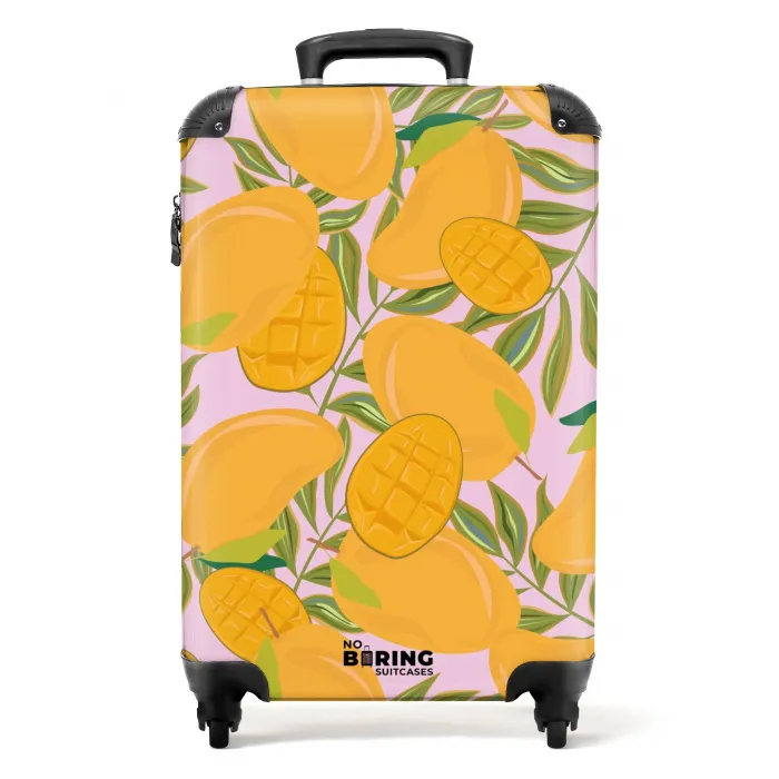 Summer memories - Mango's op een roze achtergrond NBS - Handbagage koffer - Kinderen Unisex middel -productfoto_recht
