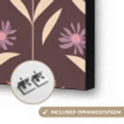 Elegant - Retro - Bruin Textielframe zwart klein 947 -USP_ophangsysteemNL