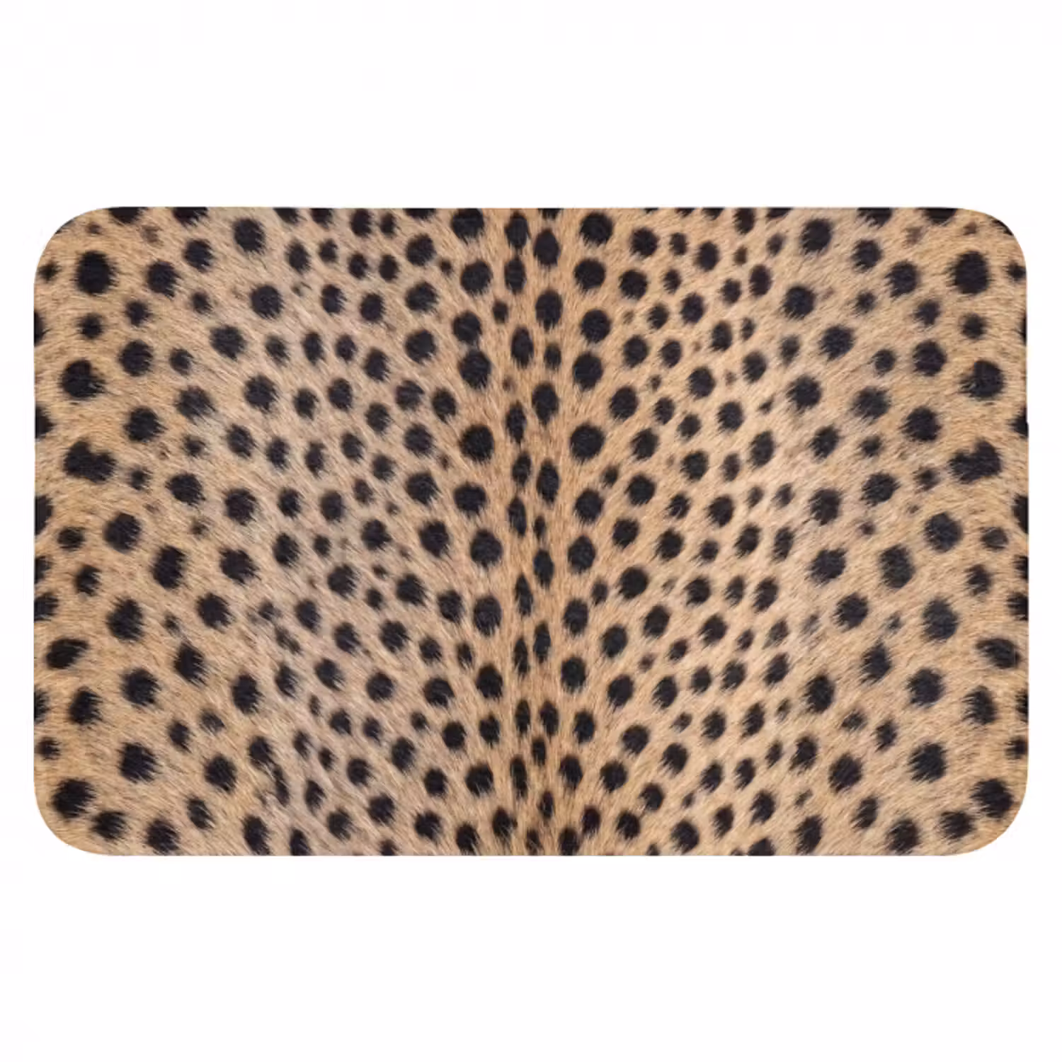 Badematte - Mantel - Gepard - Schwarz - Weiß