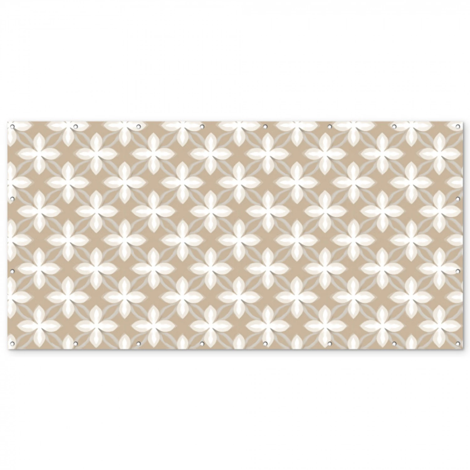 Patroon - Symmetrisch - Beige Balkonbeschermer Duitsland klein 596 -zz_3d