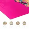 Neon - Blauw - Pop-art - Schedel poster papier klein -closeup_NL