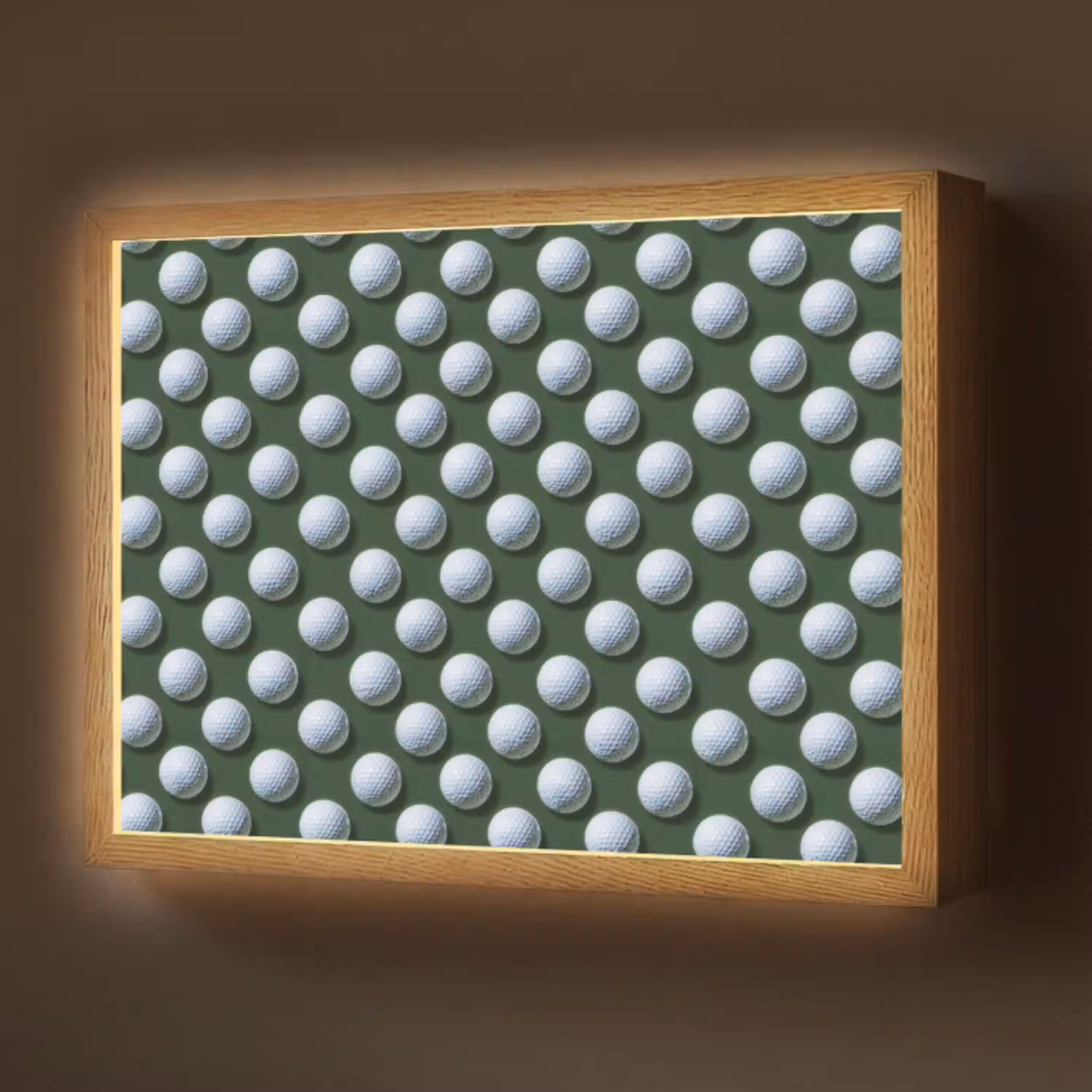 Ballen - Golf - Groen Light Box met batterij (Wandlamp) middel 907 -z3d_website