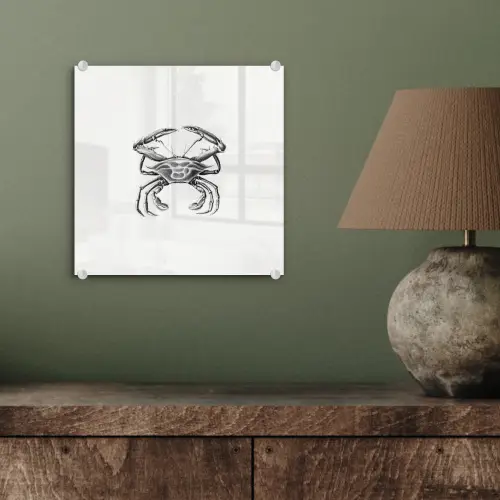 Ernst Haeckel - Vintage - Kunst - Krab plexiglas 5mm klein -sfeer3